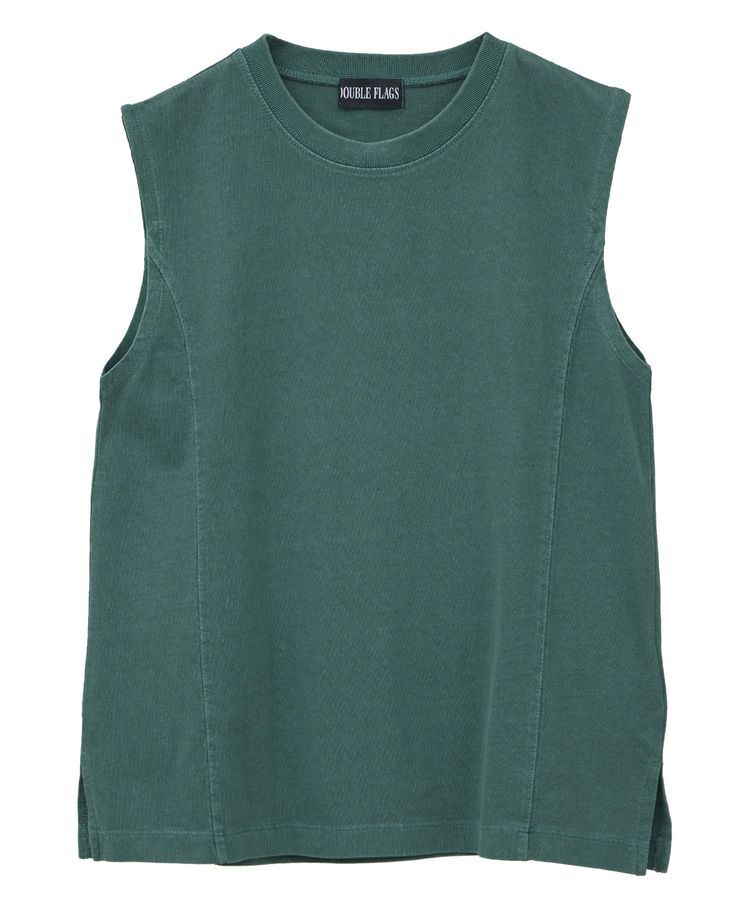 Green Parks「・DOUBLE FLAGS ピグメント切替ノースリTEE」|Tシャツ・カットソー|
