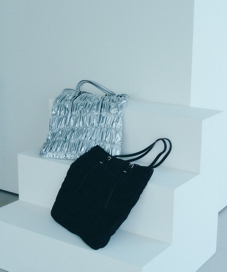 YECCA VECCA「シャーリングトートバッグ」|トートバッグ|