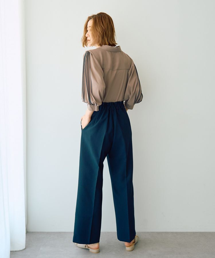 YECCA VECCA「ラインプリーツスリーブシャツ」|シャツ・ブラウス|