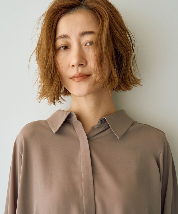 YECCA VECCA「ラインプリーツスリーブシャツ」|シャツ・ブラウス|