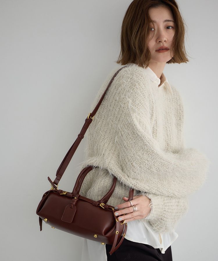 YECCA VECCA「【kakatoo】ダブルベルトショルダー」|ショルダー・メッセンジャー|Brown