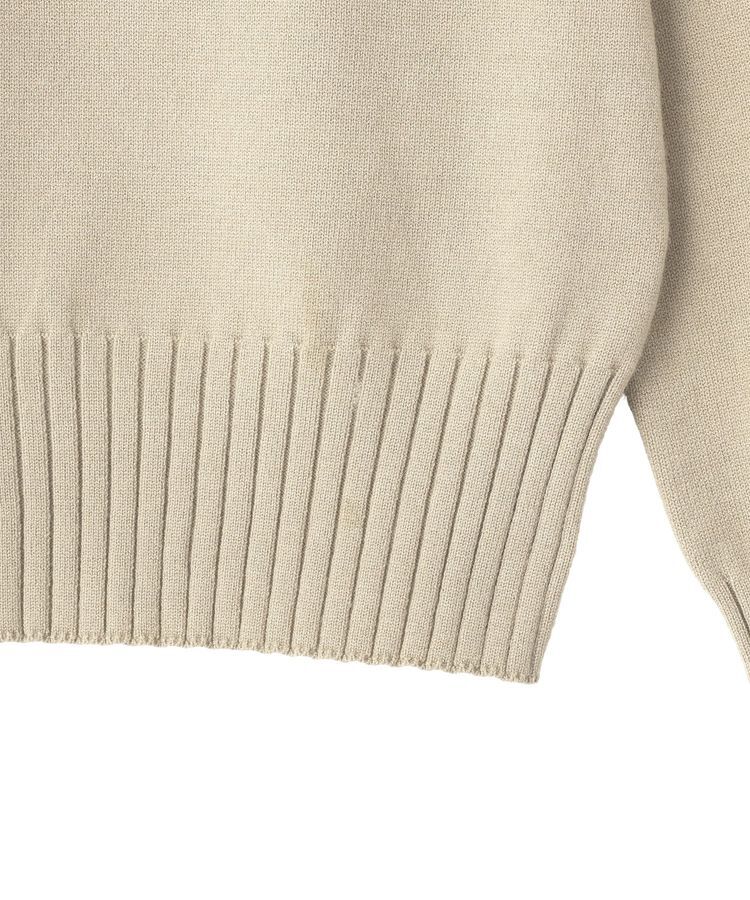 YECCA VECCA「袖口釦リブMIXニット」|ニット・セーター|