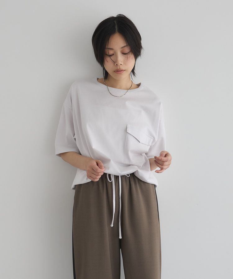 GARAGE OF GOOD CLOTHING「【日本製】6分袖裾ドロストプルオーバー」|Tシャツ・カットソー|