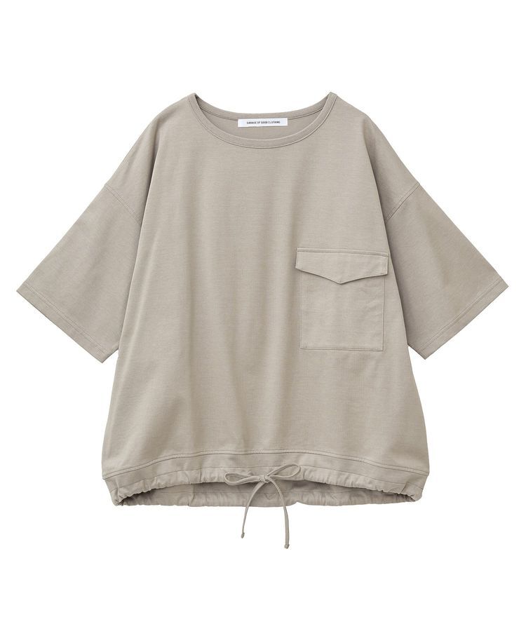 GARAGE OF GOOD CLOTHING「【日本製】6分袖裾ドロストプルオーバー」|Tシャツ・カットソー|