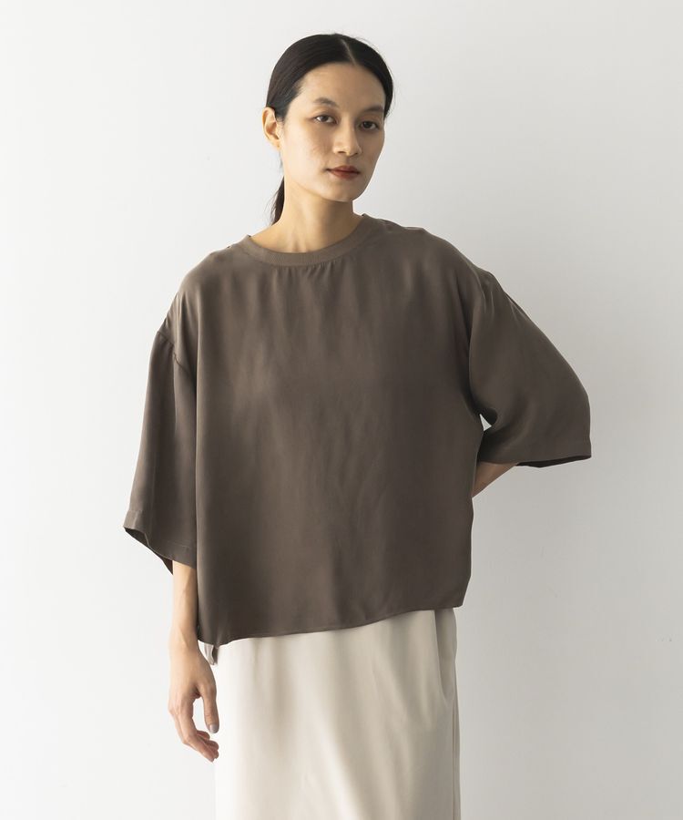 GARAGE OF GOOD CLOTHING「キュプラ混7分袖プルオーバー」|シャツ・ブラウス|