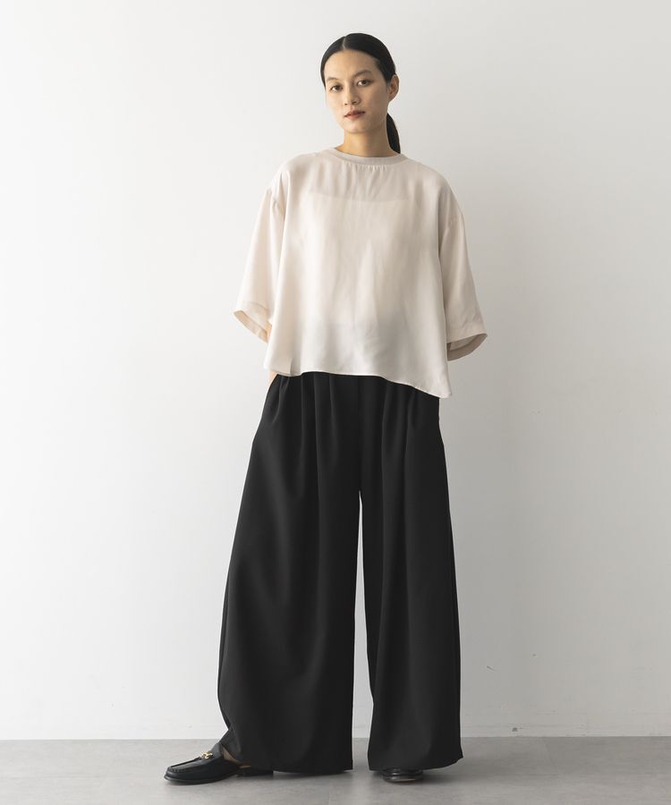 GARAGE OF GOOD CLOTHING「キュプラ混7分袖プルオーバー」|シャツ・ブラウス|