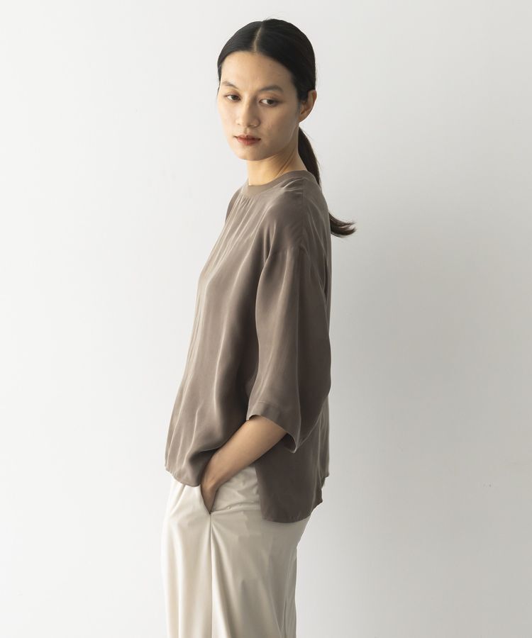 GARAGE OF GOOD CLOTHING「キュプラ混7分袖プルオーバー」|シャツ・ブラウス|