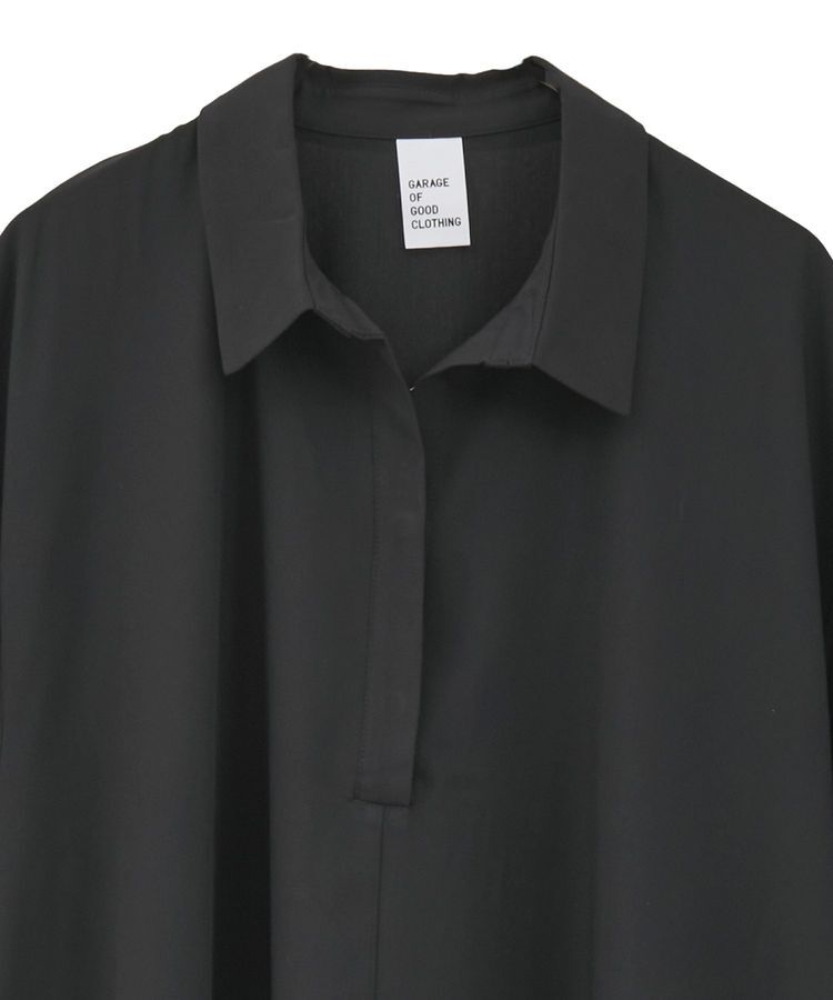 GARAGE OF GOOD CLOTHING「無地アシンメトリー７分袖ワンピース」|ワンピース|