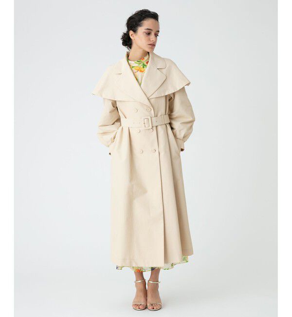 LOULOU WILLOUGHBY「【LOULOU WILLOUGHBY】グログランドレスコート」|ダッフルコート|