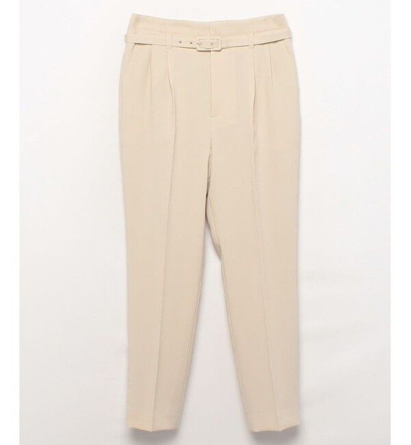 allureville「【セットアップ対応商品】スラブオックススリムテーパードパンツ」|その他|ベージュ