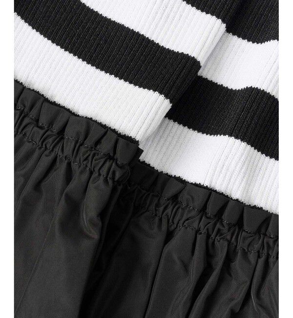 LOULOU WILLOUGHBY「【LOULOU WILLOUGHBY】タフタティアードニットワンピース」|ワンピース|