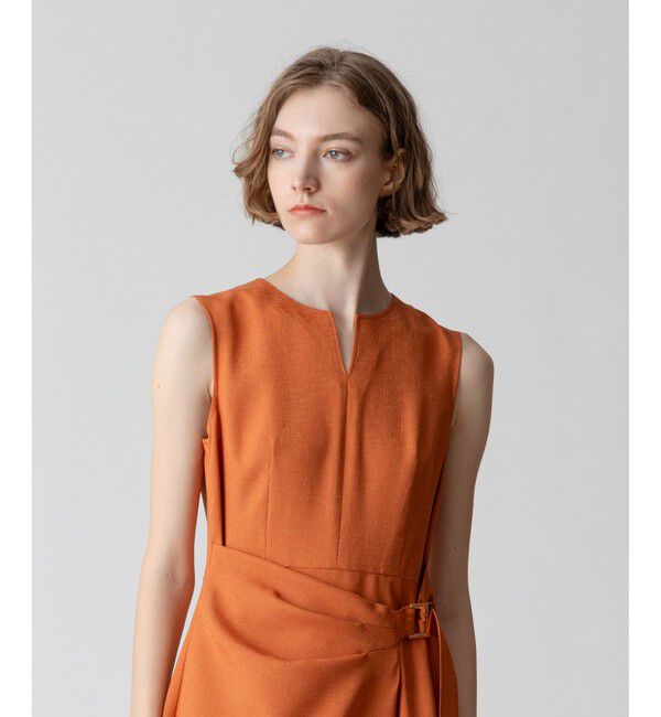 allureville「リネンライクオックスラップワンピース」|ワンピース|