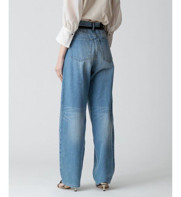 allureville「◇デニムオーバルラインパンツ」|デニム|