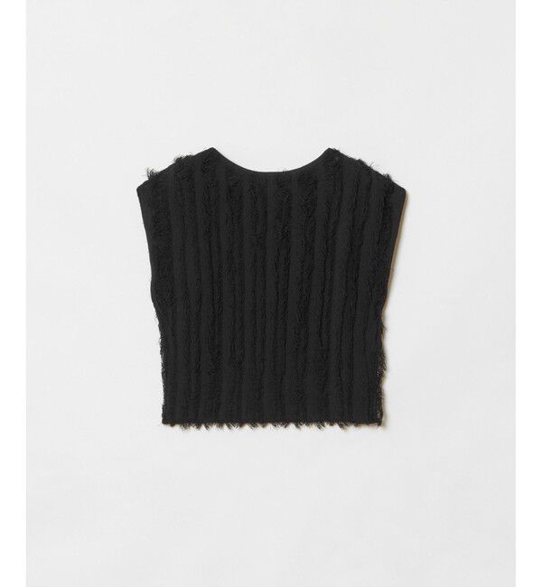 allureville「フリンジフレンチスリーブプルオーバー」|ニット・セーター|