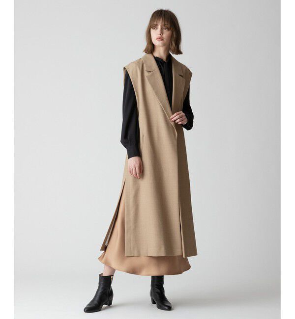 allureville「サイドオープンロングジレ」|その他|