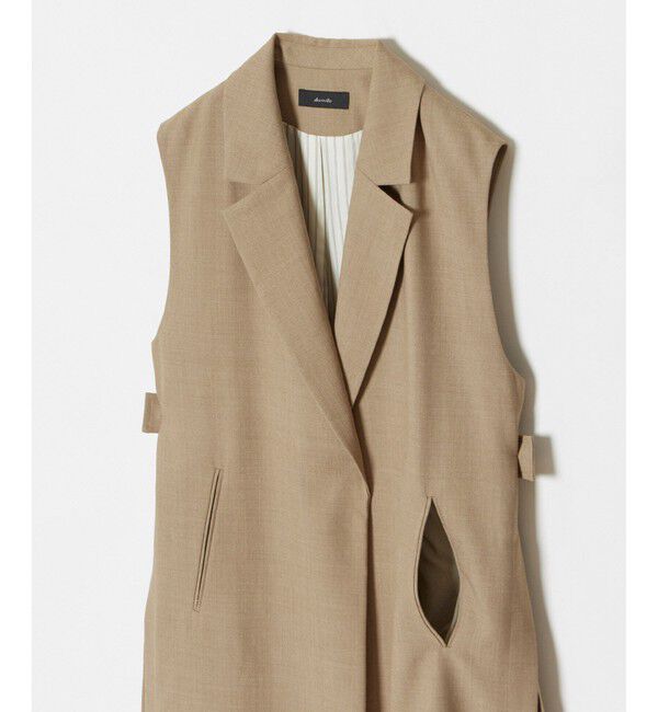 allureville「サイドオープンロングジレ」|その他|