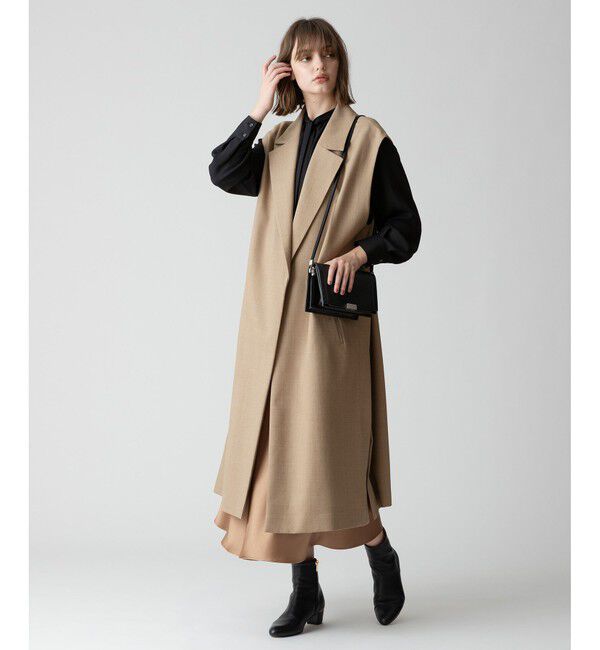 allureville「サイドオープンロングジレ」|その他|