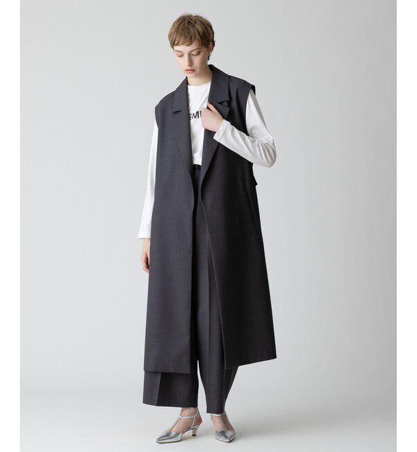 allureville「サイドオープンロングジレ」|その他|