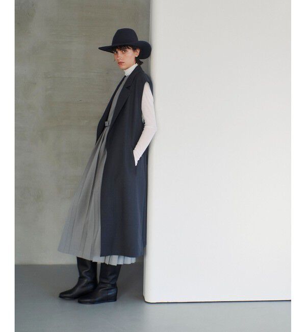 allureville「サイドオープンロングジレ」|その他|