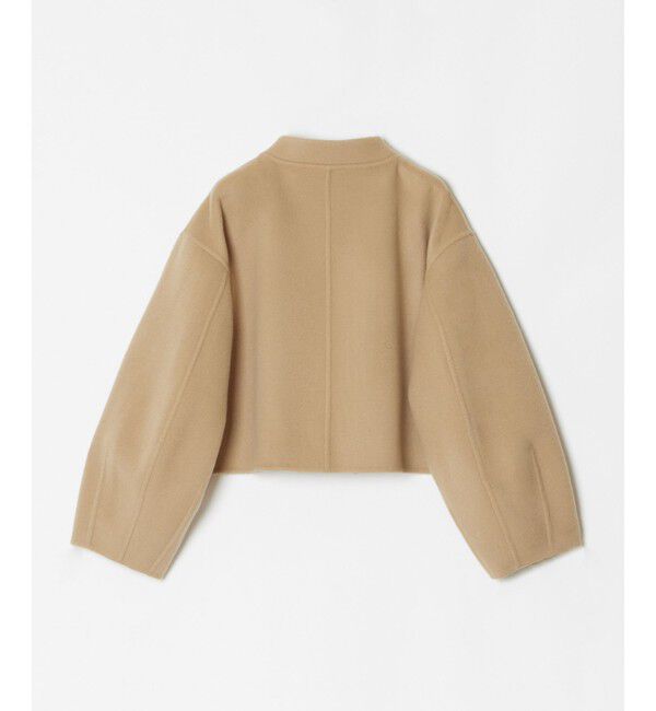 allureville「Wリバースタンドカラーショートコート」|その他|