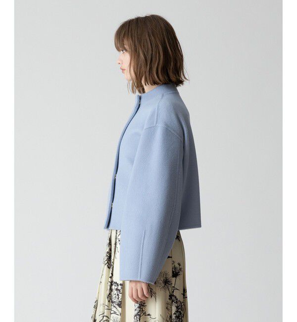 allureville「Wリバースタンドカラーショートコート」|その他|