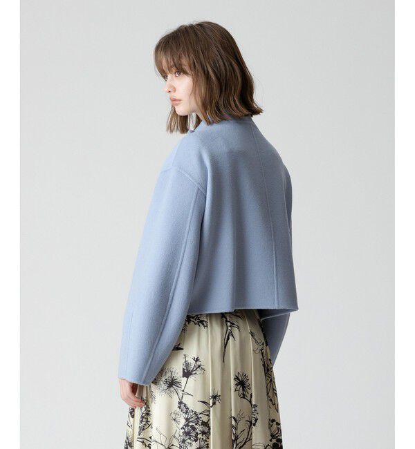 allureville「Wリバースタンドカラーショートコート」|その他|