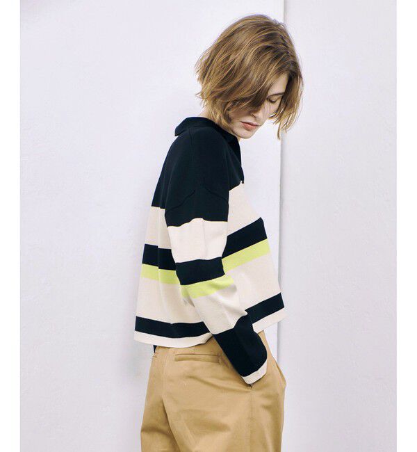 allureville「ラガーシャツプルオーバー」|ニット・セーター|