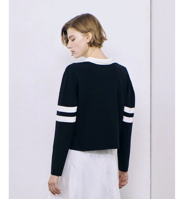 allureville「ラガーシャツプルオーバー」|ニット・セーター|