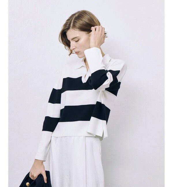 allureville「ラガーシャツプルオーバー」|ニット・セーター|