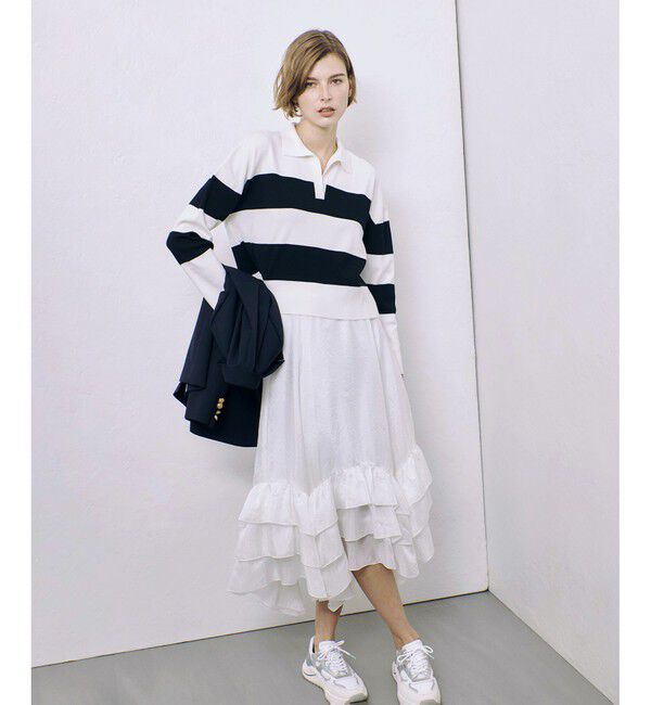 allureville「ラガーシャツプルオーバー」|ニット・セーター|