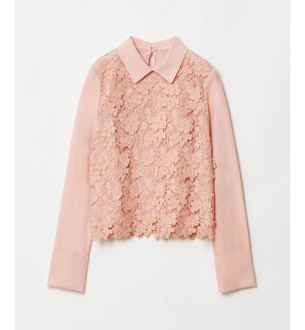 LOULOU WILLOUGHBY「【LOULOU WILLOUGHBY】ケミカルフラワーレースプルオーバー」|ニット・セーター|