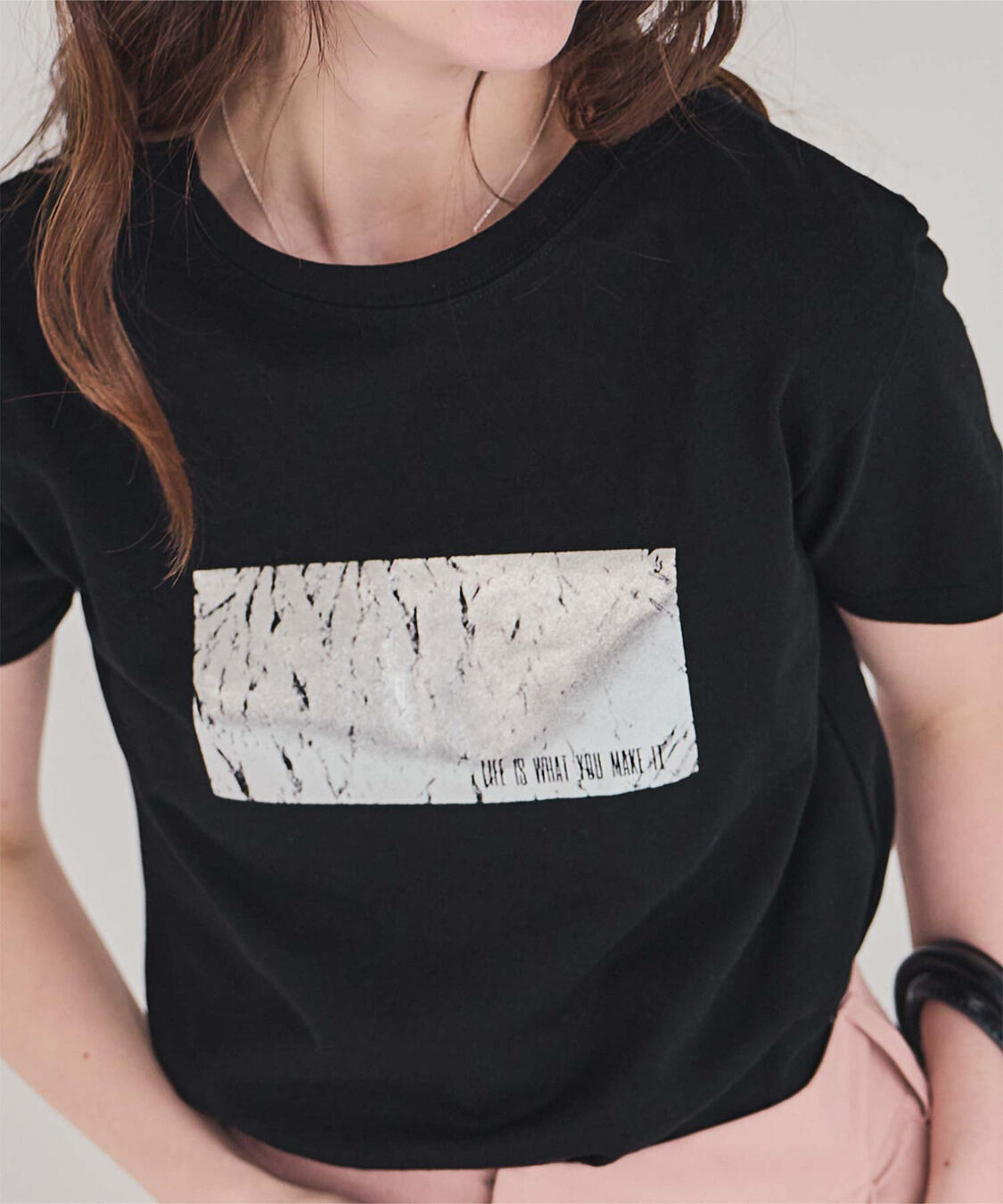 titivate「箔プリントコンパクトTシャツ」|Tシャツ・カットソー|