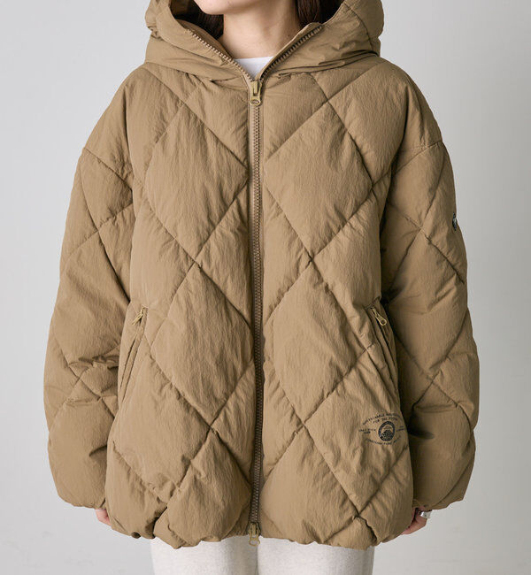  「リサイクルダウンジップアップフードジャケット」|テーラードジャケット|