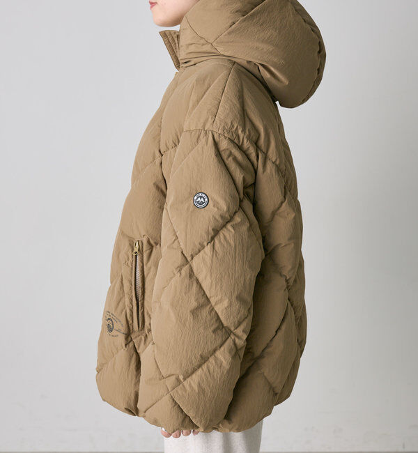  「リサイクルダウンジップアップフードジャケット」|テーラードジャケット|