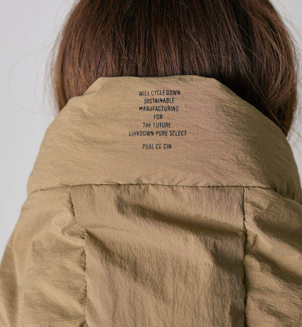  「リサイクルダウンジップアップフードジャケット」|テーラードジャケット|