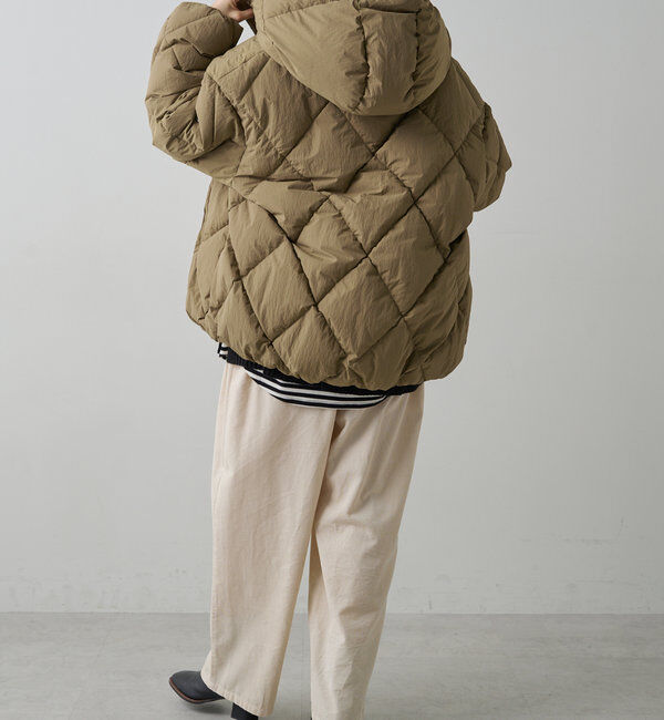  「リサイクルダウンジップアップフードジャケット」|テーラードジャケット|