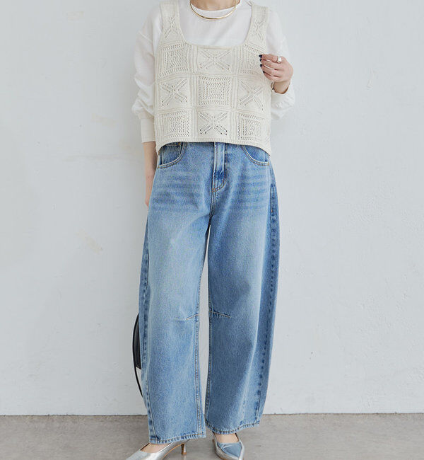  「すかし編みニットビスチェ」|ニット・セーター|