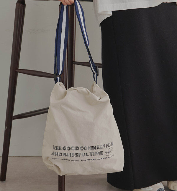  「【F&B】リサイクルナイロン撥水ドロストショルダーバッグ」|ショルダー・メッセンジャー|