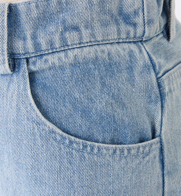  「【ウエストサイズ調整可】美脚ワイドデニム」|その他|