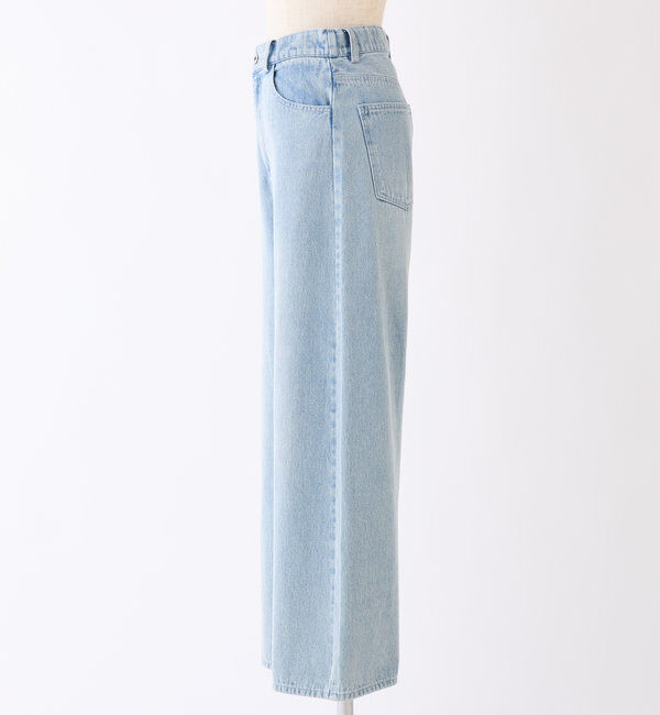  「【ウエストサイズ調整可】美脚ワイドデニム」|その他|
