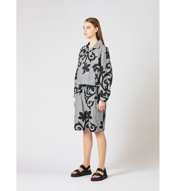 MIDIUMISOLID「MIDIUMISOLID ストライプコーチシャツジャケット」|テーラードジャケット|