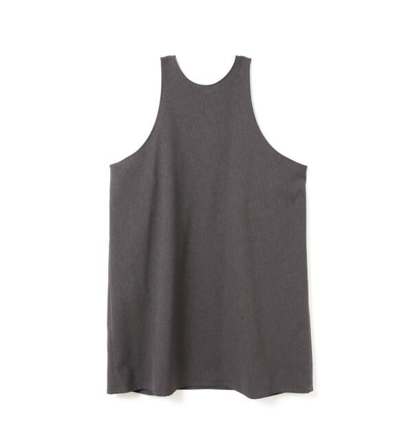 mizuiro ind「mizuiro ind クルーネックチュニックワンピース」|ワンピース|グレー