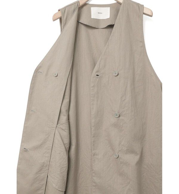 MidiUmi「MidiUmi コットンリネンワイドベスト」|ベスト・ジレ|