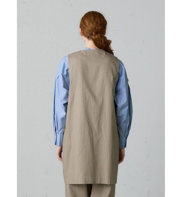 MidiUmi「MidiUmi コットンリネンワイドベスト」|ベスト・ジレ|