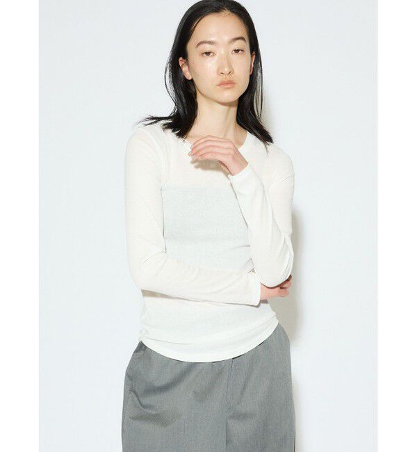 MIDIUMISOLID「MIDIUMISOLID for Ladies ロングスリーブトップス」|Tシャツ・カットソー|