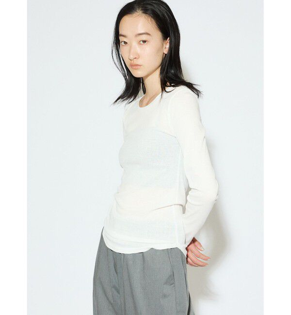 MIDIUMISOLID「MIDIUMISOLID for Ladies ロングスリーブトップス」|Tシャツ・カットソー|