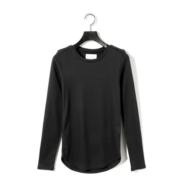 MIDIUMISOLID「MIDIUMISOLID for Ladies ロングスリーブトップス」|Tシャツ・カットソー|ブラック