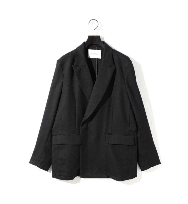 MIDIUMISOLID「MIDIUMISOLID Men&rsquo;s ウールサージジャケット」|テーラードジャケット|ブラック