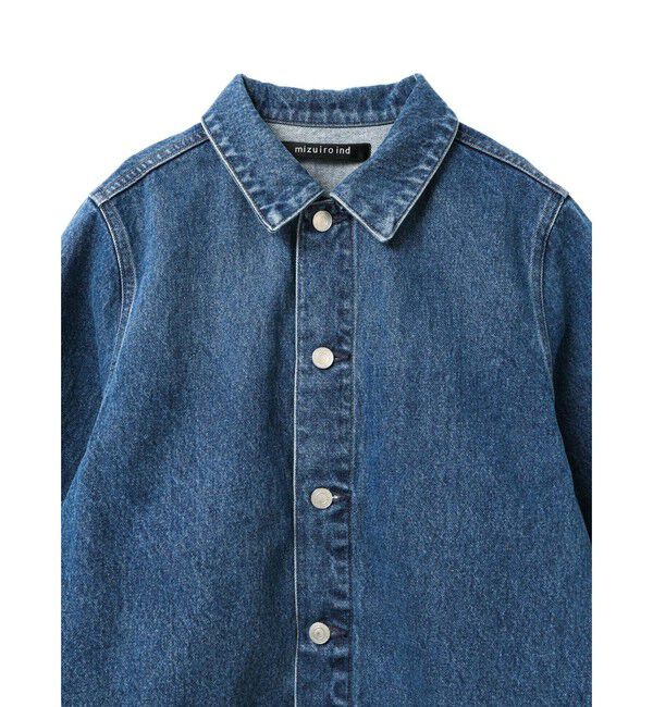 mizuiro ind「mizuiro ind コンパクトデニムジャケット(ダメージ)」|テーラードジャケット|