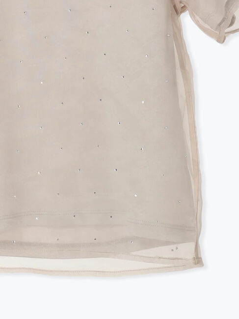 Te chichi「ラインストーンドットTシャツ」|ニット・セーター|